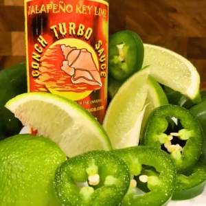 Case of Conch Turbo Sauce Jalapeño Key Lime (Case of 12 / 5oz bottles)